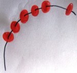 immagine del filo con sei perline